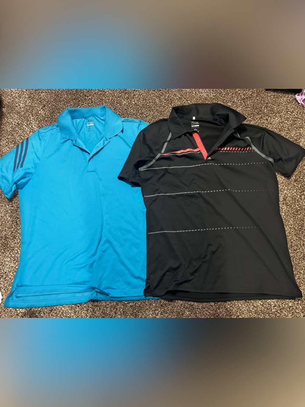 Adidas Men’s Sz L Golf Polos